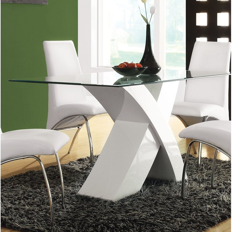 Wade logan store glass dining table